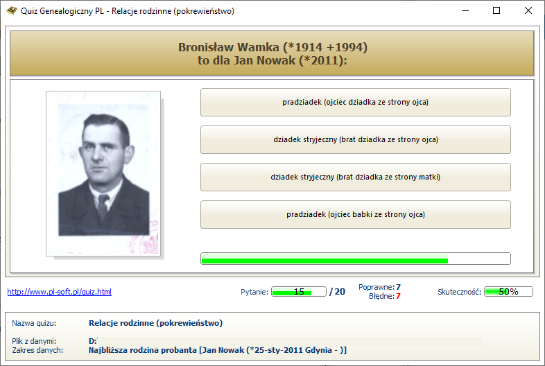 Quiz genealogiczny